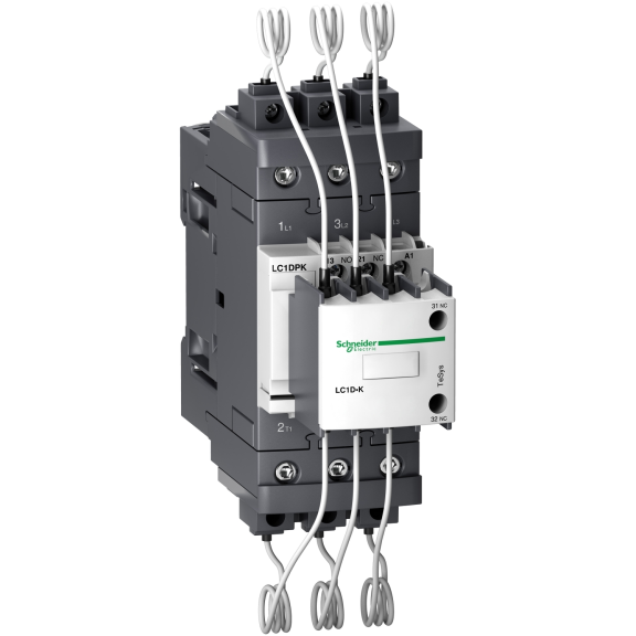 Schneider Electric LC1DPKQ7, TeSys Deca, 33.3 kVar, Kompanzasyon Kontaktörü, 380 Volt AC, 1NA+1NK