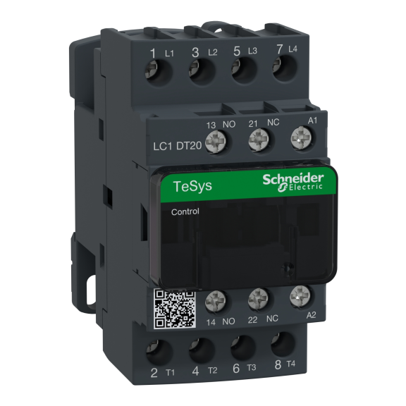 Schneider Electric LC1DT20B7, TeSys Deca, 20 Amper, 4 Kutuplu, Kontaktör, 24 Volt AC, 1NA+1NK