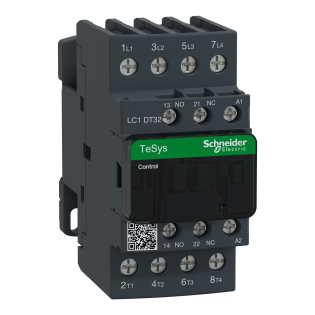 Schneider Electric LC1DT32B7, TeSys Deca, 32 Amper, 4 Kutuplu, Kontaktör, 24 Volt AC, 1NA+1NK