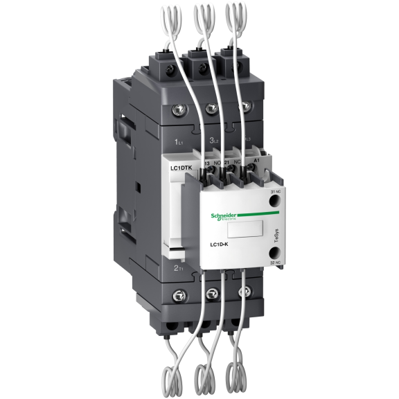 Schneider Electric LC1DTKM7, TeSys Deca, 40 kVar, Kompanzasyon Kontaktörü, 220 Volt AC, 1NA+1NK