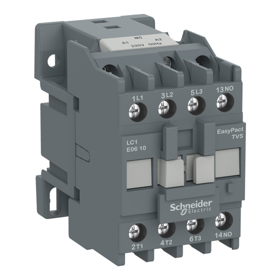 Schneider Electric LC1E0601B5, EasyPact TVS, 6 Amper, 2.2 kW, 3 Kutuplu, Kontaktör, 24 Volt AC, 1NK