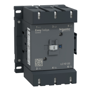 Schneider Electric LC1E120B5, EasyPact TVS, 120 Amper, 55 kW, 3 Kutuplu, Kontaktör, 24 Volt AC, 1NA+1NK