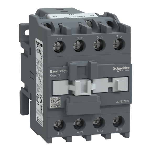 Schneider Electric LC1E25004M7, EasyPact TVS, 40 Amper, 4 Kutuplu, Kontaktör, 220 Volt AC, 1NA+1NK