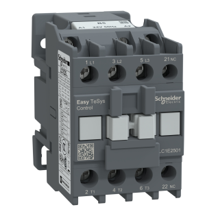 Schneider Electric LC1E2501B5, EasyPact TVS, 25 Amper, 11 kW, 3 Kutuplu, Kontaktör, 24 Volt AC, 1NK