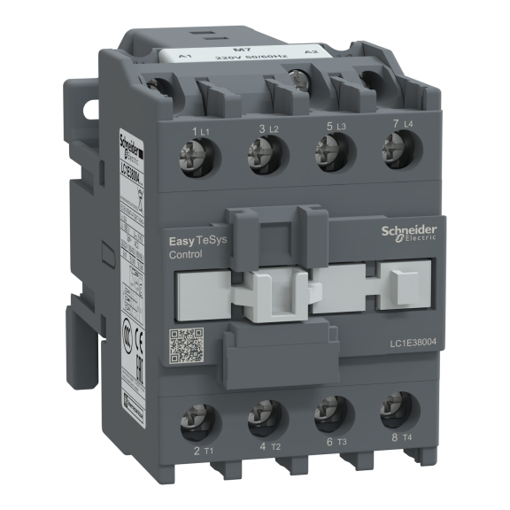 Schneider Electric LC1E38004M7, EasyPact TVS, 50 Amper, 4 Kutuplu, Kontaktör, 220 Volt AC, 1NA+1NK
