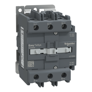 Schneider Electric LC1E80B5, EasyPact TVS, 80 Amper, 37 kW, 3 Kutuplu, Kontaktör, 24 Volt AC, 1NA+1NK