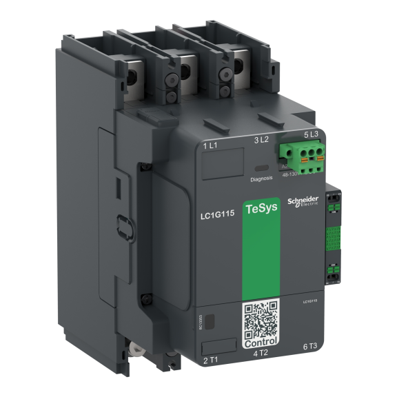 Schneider Electric LC1G185KUEN, TeSys Giga, 185 Amper, 90 kW, 3 Kutuplu, Kontaktör, 100-250 Volt AC/DC, 1NA+1NK