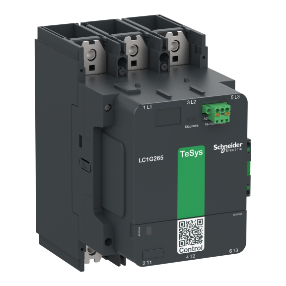 Schneider Electric LC1G400KUEN, TeSys Giga, 400 Amper, 200 kW, 3 Kutuplu, Kontaktör, 100-250 Volt AC/DC, 1NA+1NK