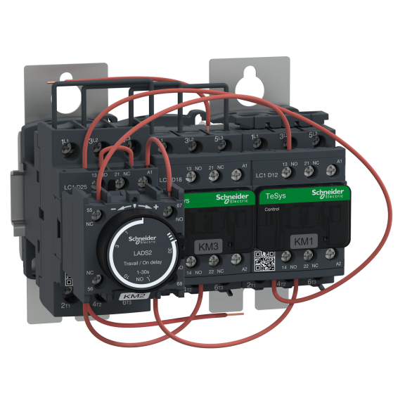 Schneider Electric LC3D18AF7, TeSys Deca, 18.5 kW, Hazır Bağlantılı Yıldız-Üçgen Yolverici, 110 Volt AC
