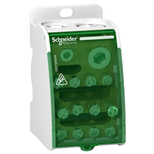 Schneider Electric LGY125014, Linergy, Pano İçi Dağıtım Bloğu, 1 Kutuplu, 250 Amper, 14 Delikli