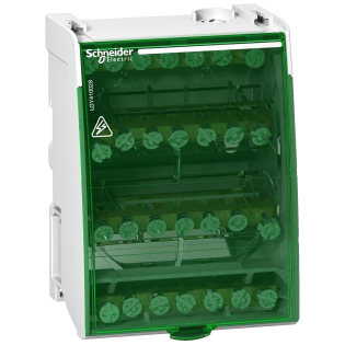 Schneider Electric LGY410028, Linergy, Pano İçi Dağıtım Bloğu, 4 Kutuplu, 100 Amper, 28 Delikli