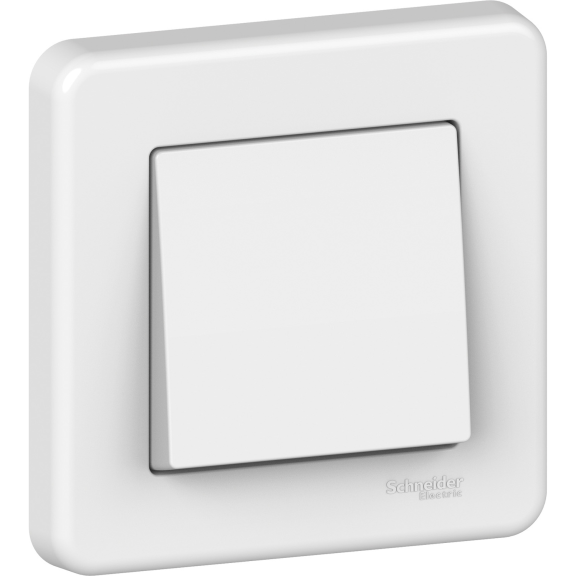 Schneider Electric LNA0400321, Leona, Beyaz, Vavien Anahtar, Çerçeveli