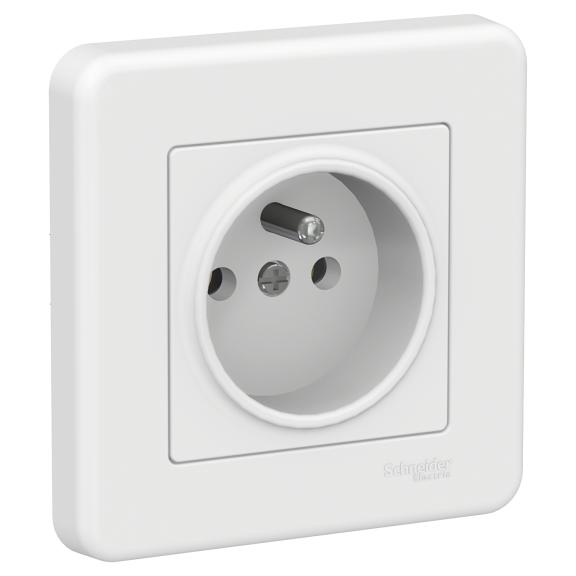 Schneider Electric LNA2800121, Leona, Beyaz, UPS Priz, Çerçeveli