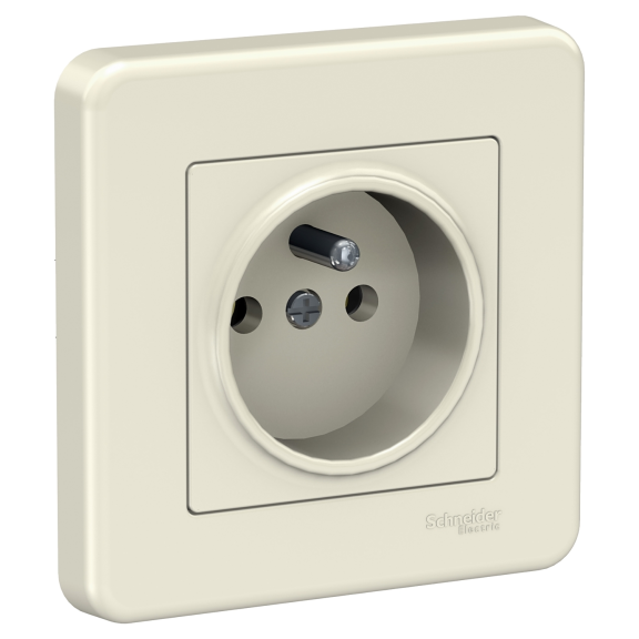 Schneider Electric LNA2800123, Leona, Krem, UPS Priz, Çerçeveli