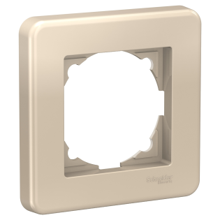 Schneider Electric LNA5800124, Leona Color, Metalik Bej, Tekli Çerçeve