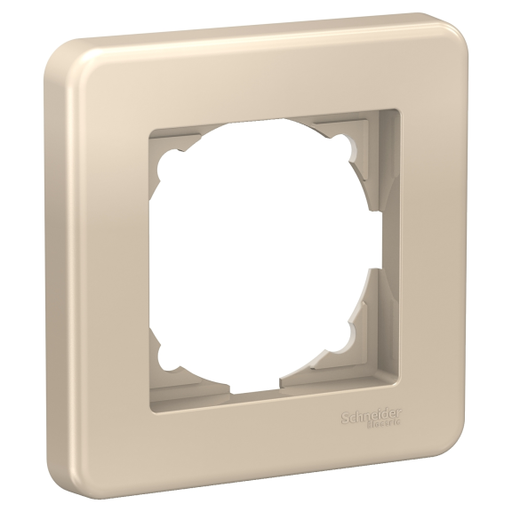 Schneider Electric LNA5800124, Leona Color, Metalik Bej, Tekli Çerçeve