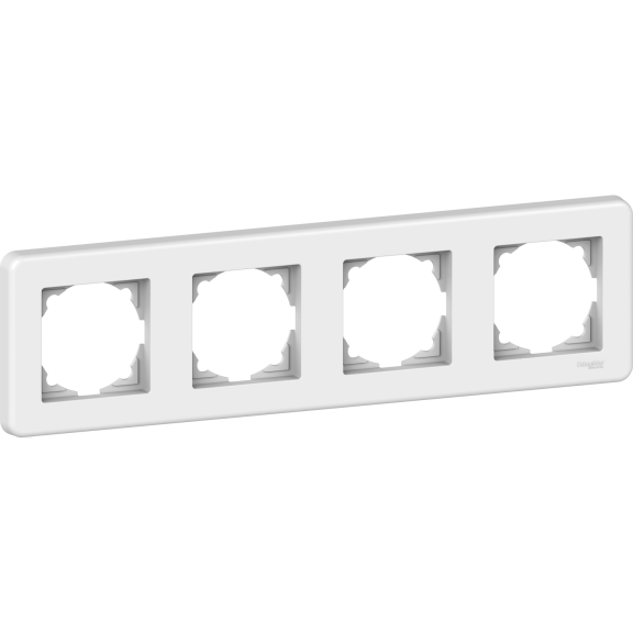 Schneider Electric LNA5800421, Leona, Beyaz, Dörtlü Çerçeve