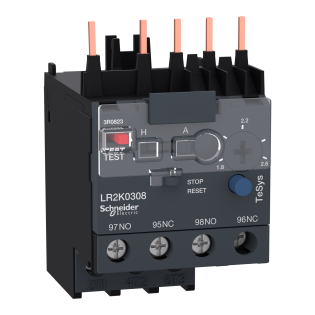 Schneider Electric LR2K0308, TeSys K, 1.8-2.6 Amper, Mini Termik Röle, Sınıf 10A