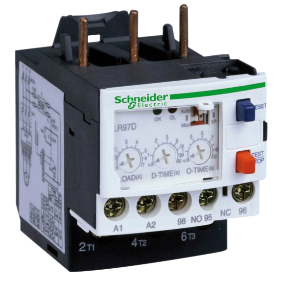 Schneider Electric LR97D25B, TeSys Deca, 5-25 Amper, LC1D09-D38 Kontaktörler için Elektronik Aşırı Akım Termik Röle, 24 Volt AC/DC