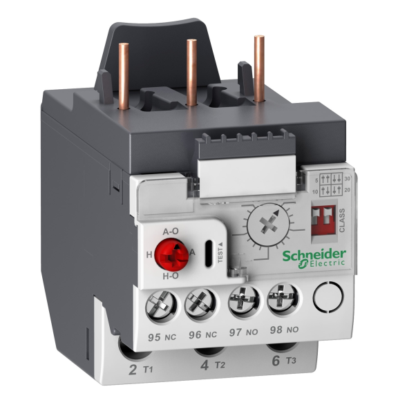 Schneider Electric LR9D08, TeSys Deca, 1.6-8 Amper, LC1D09-D38 Kontaktörler için Elektronik Termik Röle