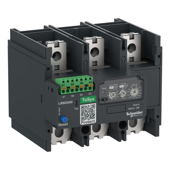 Schneider Electric LR9G500, TeSys Giga, 125-500 Amper, 3 Kutuplu, Elektronik Termik Röle, LC1G265-G500 için