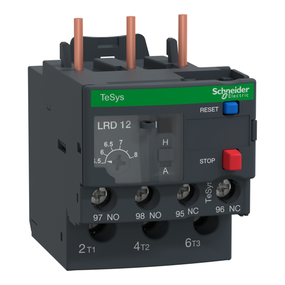 Schneider Electric LRD12, TeSys Deca, 5.5-8 Amper, LC1D09-D38 Kontaktörler için Termik Röle