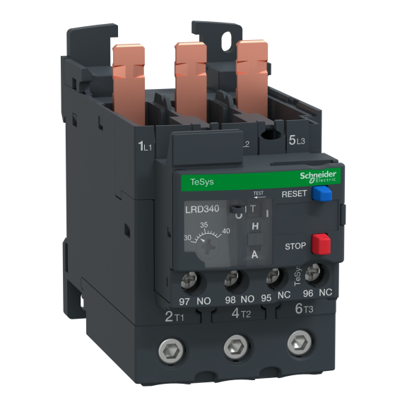 Schneider Electric LRD340, TeSys Deca, 30-40 Amper, LC1D40A-D65A Kontaktörler için Termik Röle