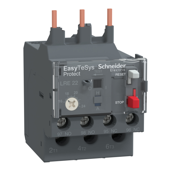 Schneider Electric LRE22, EasyPact TVS, 16-24Amper, LC1E25-E38 Kontaktörler için Termik Röle