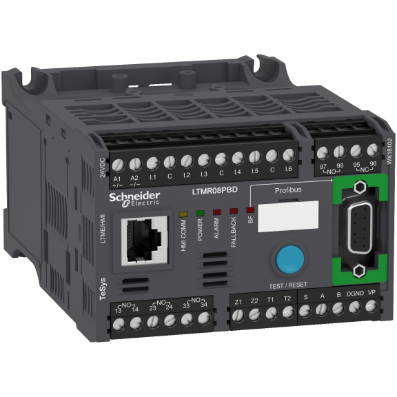 Schneider Electric LTMR08PBD, TeSys T, 0.4-8 Amper, Motor Kontrolörü, 24 Volt DC, Profibus DP