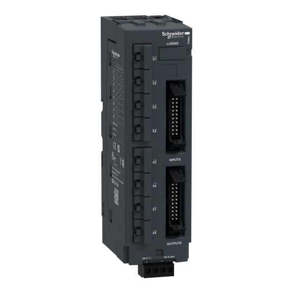 Schneider Electric LU9G02, TeSys U, Entegre Motor Yolvericiler için Paralel Bağlantı Çoklayıcı, 8xRJ45, 24 Volt DC