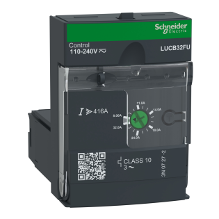 Schneider Electric LUCB32FU, TeSys U, 8-32 Amper, Entegre Motor Yolverici İleri Seviye Kontrol Ünitesi, Sınıf 10, Trifaze, 110-240 Volt AC/DC