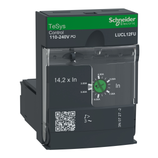 Schneider Electric LUCL12FU, TeSys U, 3-12 Amper, Entegre Motor Yolverici Manyetik Kontrol Ünitesi, Sınıf 10, Trifaze, 110-240 Volt AC/DC