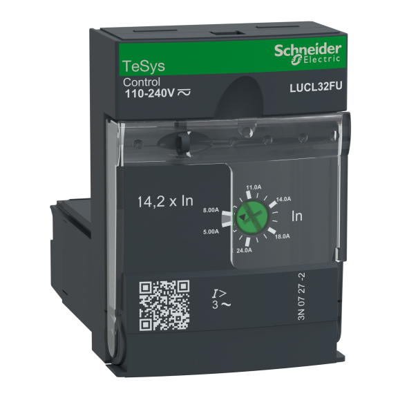Schneider Electric LUCL32FU, TeSys U, 8-32 Amper, Entegre Motor Yolverici Manyetik Kontrol Ünitesi, Sınıf 10, Trifaze, 110-240 Volt AC/DC