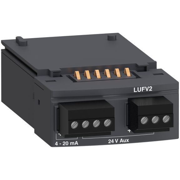 Schneider Electric LUFV2, TeSys U, Entegre Motor Yolvericiler için Motor Yükü Modülü, 2-20 mA