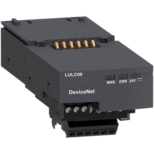 Schneider Electric LULC09, TeSys U, Entegre Motor Yolvericiler için DeviceNET Haberleşme Modülü