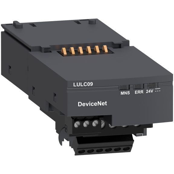 Schneider Electric LULC09, TeSys U, Entegre Motor Yolvericiler için DeviceNET Haberleşme Modülü