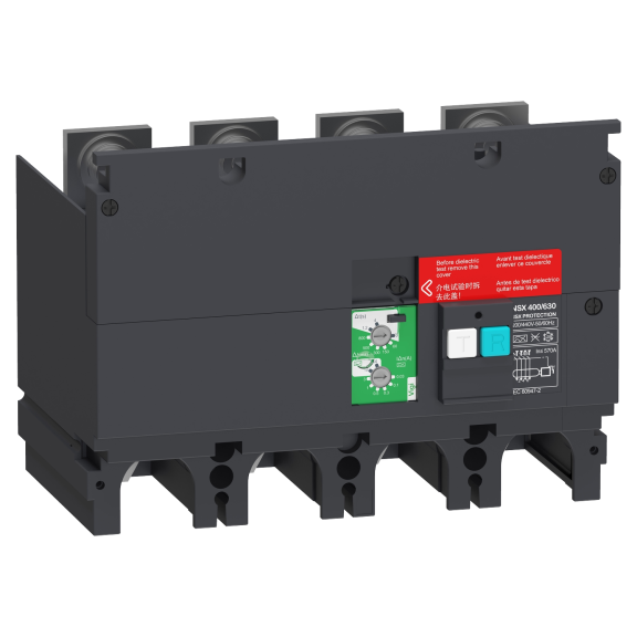 Schneider Electric LV432465, VigiPact, NSX400-630 4 Kutuplu Kompakt Şalterler için Toprak Kaçağı Koruma Modülü, 30mA-30A