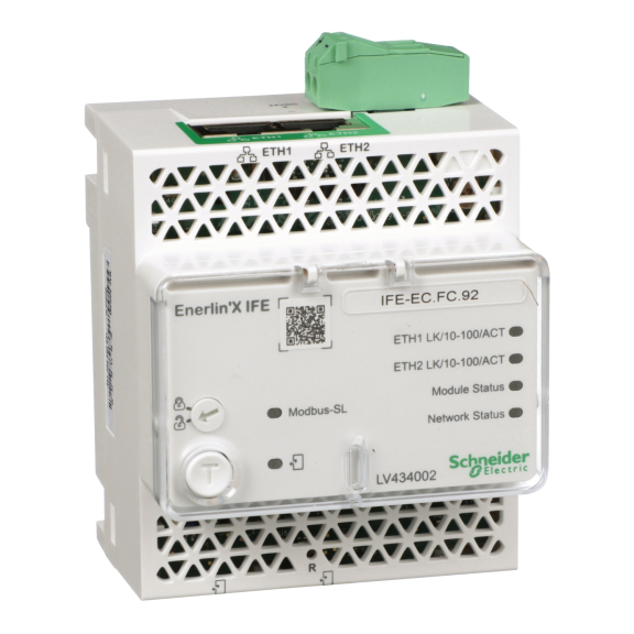 Schneider Electric LV434002, EnerlinX, IFE Devre Kesici Ethernet Arayüzü ve Gateway