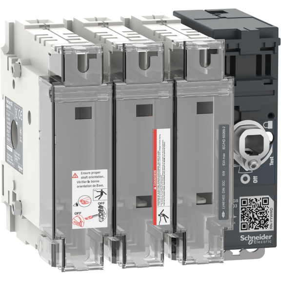 Schneider Electric LV481403, FuPact GS, 63 Amper, 3 Kutuplu, NH 000 Sigortalar için Yük Ayırıcı