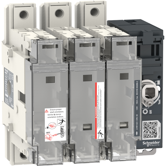 Schneider Electric LV481423, FuPact GS, 160 Amper, 3 Kutuplu, NH 00 Sigortalar için Yük Ayırıcı