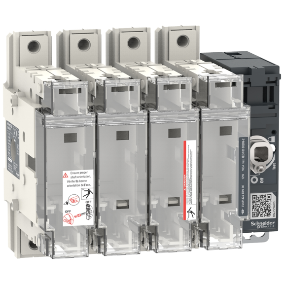 Schneider Electric LV481424, FuPact GS, 160 Amper, 4 Kutuplu, NH 00 Sigortalar için Yük Ayırıcı