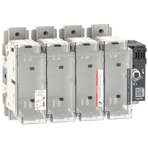 Schneider Electric LV481434, FuPact GS, 250 Amper, 4 Kutuplu, NH 1 Sigortalar için Yük Ayırıcı