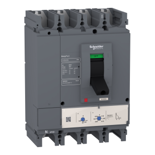 Schneider Electric LV563318, EasyPact CVS, 350-500 Amper, 4 Kutuplu, 50 kA, Kompakt Şalter, CVS630N, TM500D