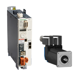 Schneider Electric LXM32SU90M2, Lexium 32, 0.45 kW, 3 Amper, Standart Servo Sürücü, Monofaze 200-240 Volt AC, Modbus Serial Link, Sercos III