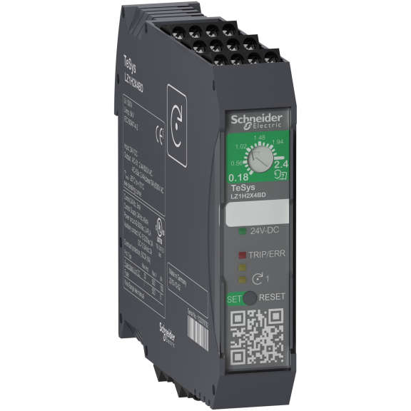 Schneider Electric LZ1H2X4FU, TeSys Hybrid, 0.75 kW, 0.18-2.4 Amper, Ultra Kompakt Direkt Motor Yolverici, 110-230 Volt AC