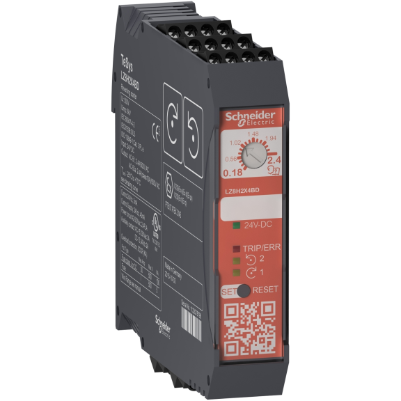 Schneider Electric LZ8H6X5FU, TeSys Hybrid, 3 kW, 1.5-6.4 Amper, Ultra Kompakt Enversör Emniyet Motor Yolverici, 110-230 Volt AC