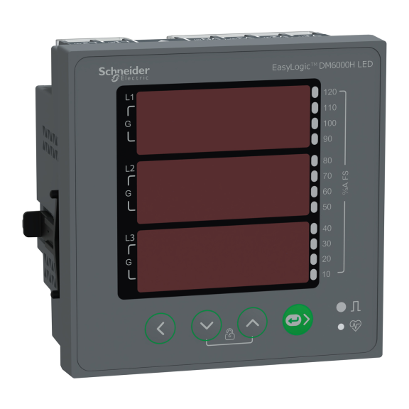 Schneider Electric METSEDM6200HCL10RS, EasyLogic DM6, Multimetre, LED Ekranlı, Modbus, Class 1