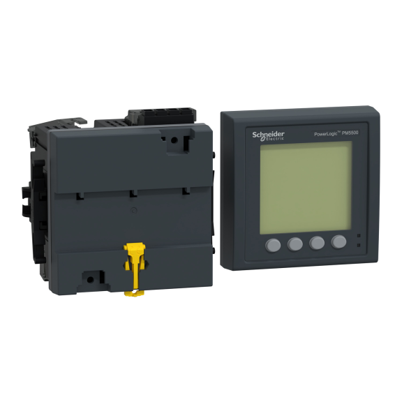 Schneider Electric METSEPM5563RD, PowerLogic PM5000, Enerji Analizörü, 63. Harmonik, Ayrı LCD Ekranlı, BACnet, Dijital 4 Giriş+2 Çıkış, Class 0.2