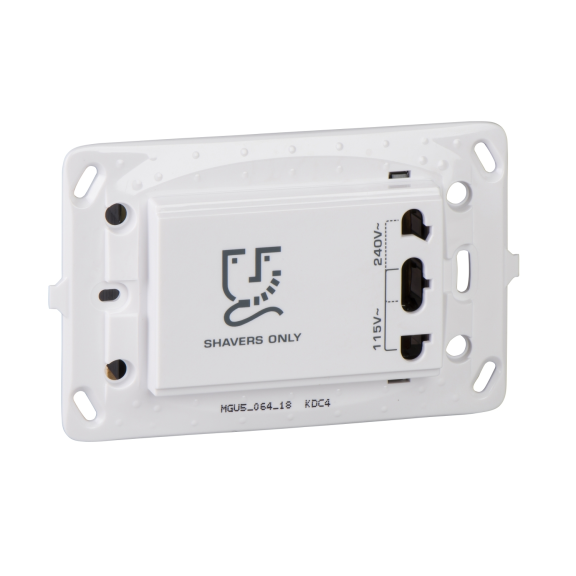 Schneider Electric MGU5.064.18, Unica, Beyaz, Traş Prizi, Montaj Plakalı, 3 Modül