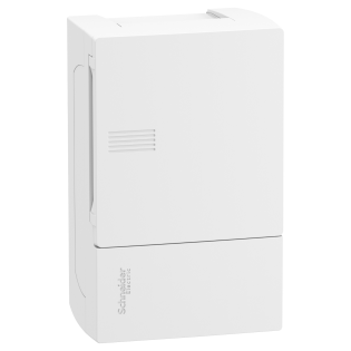 Schneider Electric MIP10104, Resi9 MP, 4 Modül, Beyaz Opak Kapaklı, Halojen Free, Sıvaüstü Sigorta Kutusu, 124x198x95mm